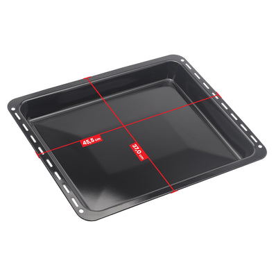 UNIQDEALZ 2er SPARSET 455x370x 31 und 46mm mit 2 Bleche 2 Tiefe emailliert Neff Bosch Siemens passend für BSH 662999, 434038 Bosch Siemens Neff