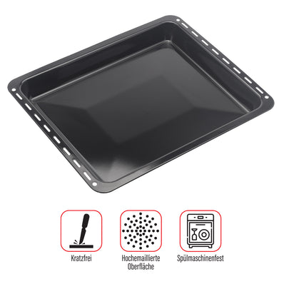 UNIQDEALZ Extra Tiefes 455x370x46 mm Set Backblech und Backrost Bosch/Siemens BSH-Gruppe für Teile 675876 und 662999/Constructa/Neff