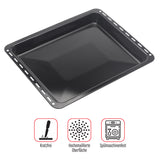 UNIQDEALZ 2er SPARSET 455x370x 31 und 46mm mit 2 Bleche 2 Tiefe emailliert Neff Bosch Siemens passend für BSH 662999, 434038 Bosch Siemens Neff