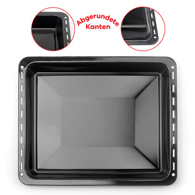 UNIQDEALZ Set 455x370x31 mm Backblech und Backrost Bosch/Siemens/Constructa/Neff usw. BSH-Gruppe für Teile Nr. 675876 und 662999