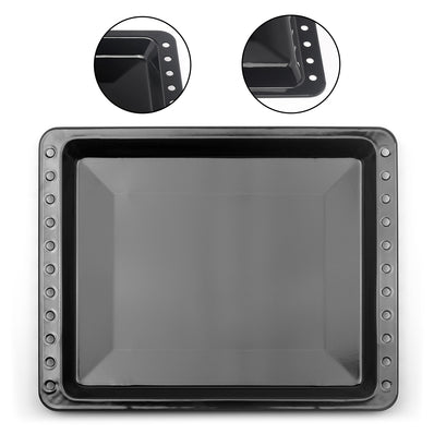 UNIQ DEALZ 460x370x25 mm Universal Backblech Fettpfanne emailliert / passend für Bosch / Siemens / Constructa / Neff BSH-Gruppe für Teile Nr. 675876 und 662999 / Balay / Profilo / Samsung / Gorenje / Teka / Beko
