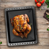 UNIQDEALZ 460x370x25 mm Universal SET Backblech und Backrost/Fettpfanne emailliert/passend für Bosch/Siemens/Constructa/Neff BSH-Gruppe für Teile Nr. 675876 und 662999 /Samsung/Gorenje/Teka/Beko