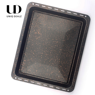 UNIQ DEALZ ANTIHAFT 455x370x31 mm Backblech Fettpfanne antihaftbeschichtet/ passend für BSH-Gruppe 662999 – 00662999, 434038 kompatibel Bosch Siemens Neff Constructa Balay NEFF, Gorenje (Goldbraun)